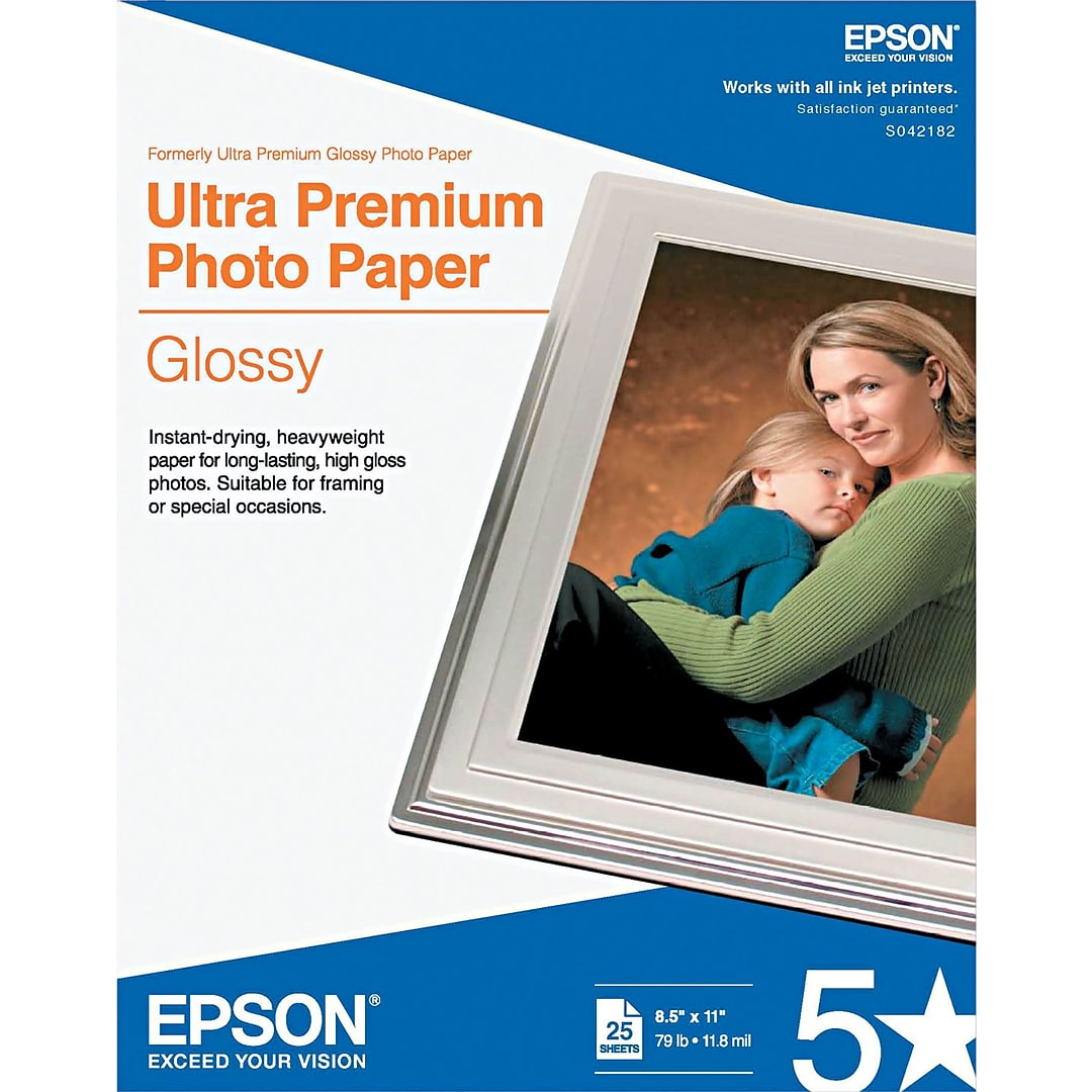 Epson Premium 4x6 Glossy Photo Paper 100 Sheets