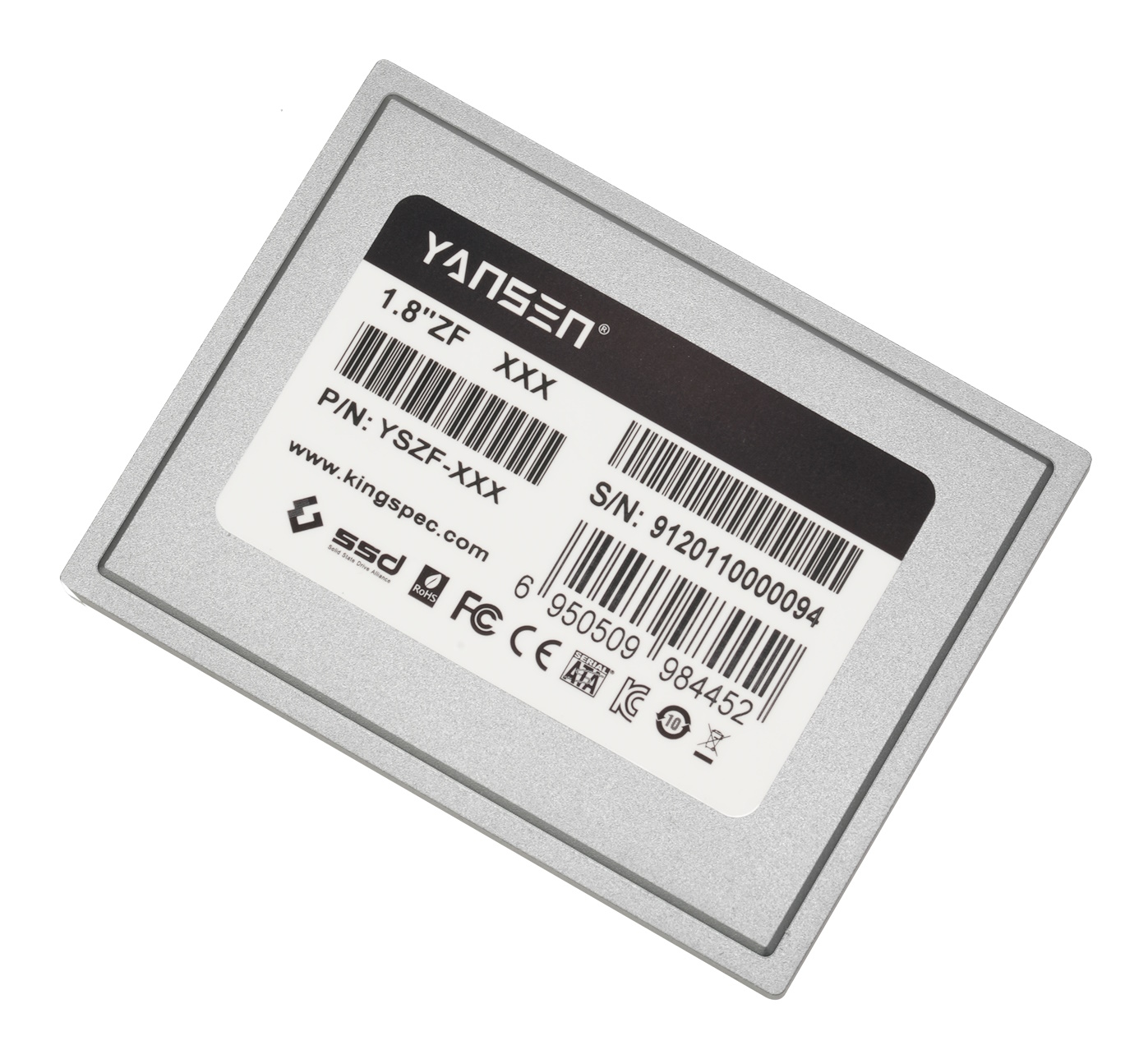 64GB Yansen 1.8-inch ZIF 40-pin SSD Solid State Disk Industrial-Grade