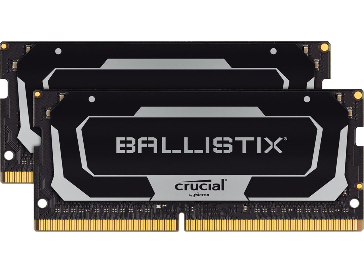 Crucial BALLISTIX 32GB 16GB×2 DDR4-3200 32GB Crucial Ballistix 3200MHz PC4-25600 CL16 1.35 V DDR4 SO-DIMM